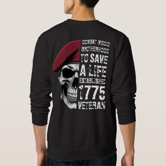 Sweatshirt Vétéran de la Fraternité des Médecins de Combat (Dos)