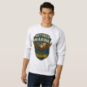 Sweatshirt Vétéran du Corps des Marines (Devant entier)