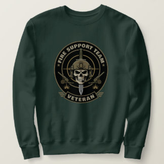 Sweatshirt Vétéran militaire crâne d'artillerie de campagne
