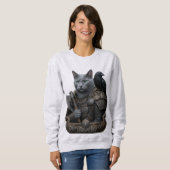 Sweatshirt Vétéran Russian Blue Odin’s Cat (Devant entier)