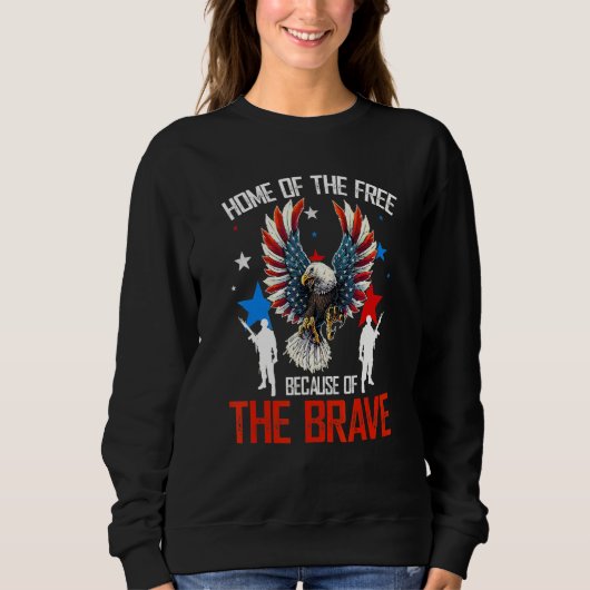 Sweatshirt Vétérinaire Du Drapeau Américain Pour Hommes Femme (Devant)