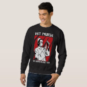 Sweatshirt Vétérinaire Infirmière Animaux de compagnie Infirm (Devant entier)