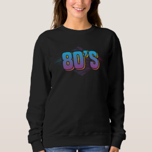 Sweatshirt Vibe des années 80 Musique Rétro Mode de Style Vin