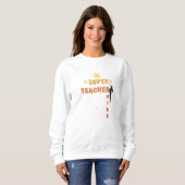 Sweatshirt Vibe Super enseignant (Devant entier)