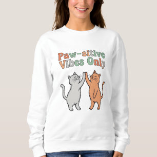 Sweatshirt Vibes à mâchoires seulement - Cute Cat High Five T