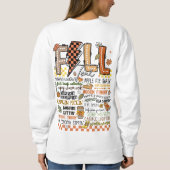 Sweatshirt Vibes Automne Cosy Automne Visite saisonnière (Dos)