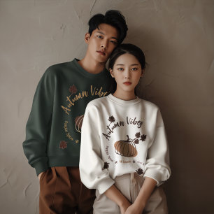 Sweatshirt Vibes automne personnalisées
