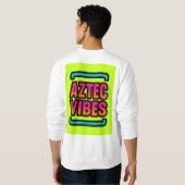 Sweatshirt Vibes Aztec - Tee graphique en néon gras (Dos entier)