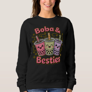Sweatshirt Vibes BOBA & Besties - Parfait pour les amateurs d