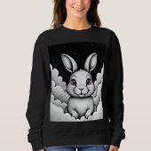 Sweatshirt Vibes célestes de lapin céleste (Devant)