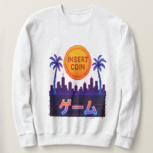Sweatshirt Vibes d'arcade rétro - Insertion Pixel Pixel Art D