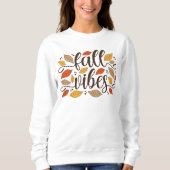 Sweatshirt Vibes d'automne (Devant)