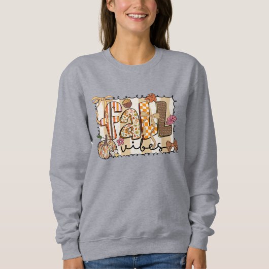 Sweatshirt Vibes d'automne (Devant)