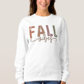 Sweatshirt Vibes d'automne arc-en-ciel (Devant)