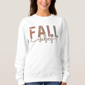 Sweatshirt Vibes d'automne arc-en-ciel