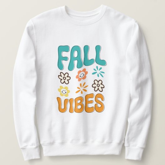 Sweatshirt Vibes d'automne femmes (Design devant)