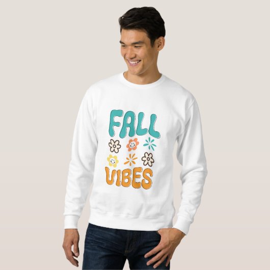 Sweatshirt Vibes d'automne femmes (Devant entier)
