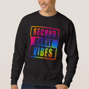 Sweatshirt Vibes De 2E Année Premier Jour D'École Retour À L'
