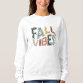 Sweatshirt Vibes de automne vintage Femme (Devant)