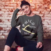 Sweatshirt Vibes de chats gutsy sauvage Personnaliser minimal