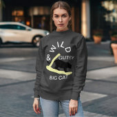 Sweatshirt Vibes de chats gutsy sauvage Personnaliser minimal