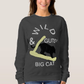 Sweatshirt Vibes de chats gutsy sauvage Personnaliser minimal (Devant)