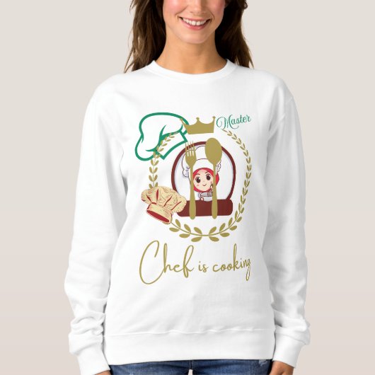 Sweatshirt Vibes de futur chef – Conception culinaire pour le (Devant)