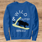 Sweatshirt Vibes De Gros Chats Sauvages Et Gutsy Crème Blanch
