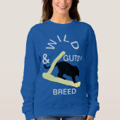 Sweatshirt Vibes De Gros Chats Sauvages Et Gutsy Crème Blanch (Devant)
