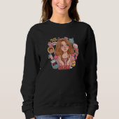 Sweatshirt Vibes de la Génération Z – Fille d'esthétique mign (Devant)