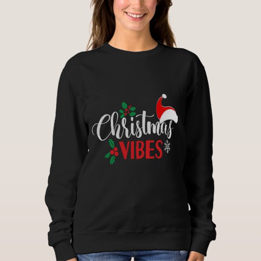 Sweatshirt Vibes de Noël (Devant)