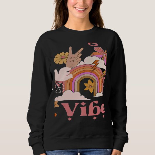Sweatshirt Vibes de premier cycle universitaire École Groovy (Devant)
