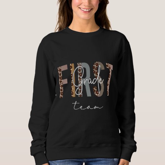Sweatshirt Vibes de première année de retour à l'école (Devant)