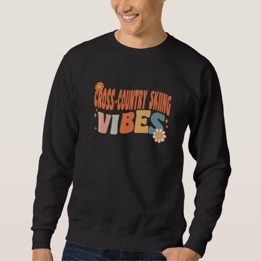 Sweatshirt Vibes de ski de fond super Enseignants en costume (Devant)