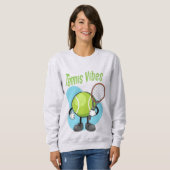 Sweatshirt Vibes de tennis (Devant entier)