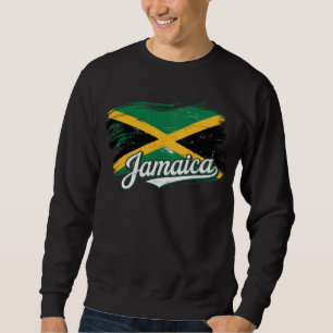 Sweatshirt Vibes de vacances du drapeau jamaïcain Rasta Rasta