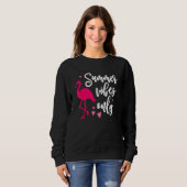 Sweatshirt Vibes d'été bronzage baiser de soleil vacances à l (Devant entier)