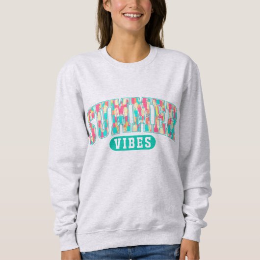 Sweatshirt Vibes d'été | Confort Décontracté de Plage (Devant)