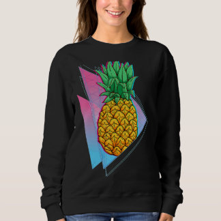 Sweatshirt Vibes d'été de l'ananas tropicale Synthwave 90s Va