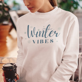 Sweatshirt Vibes d'hiver Boules de neige et Flammes de neige