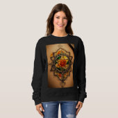 Sweatshirt Vibes vintages artisanales (Devant entier)