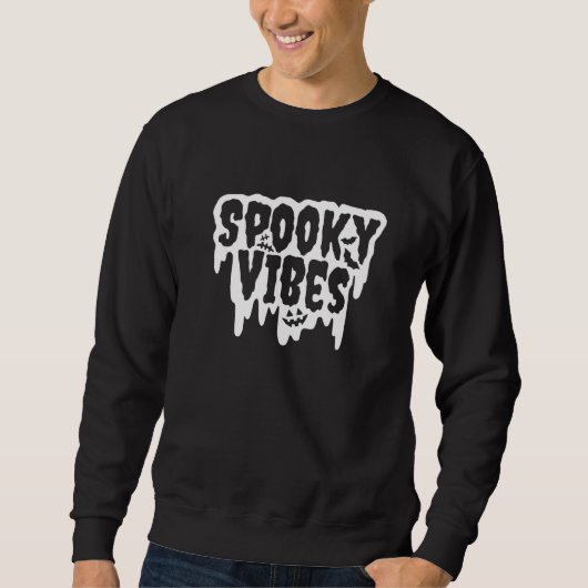 Sweatshirt Vibrations effrayantes Halloween (Devant)