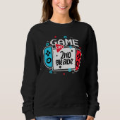 Sweatshirt Video Game On 2nd Grade Cool Kids Team Second Back (Devant)