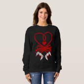 Sweatshirt Video Gamer Valentines Day Shirt Controllers Heart (Devant entier)