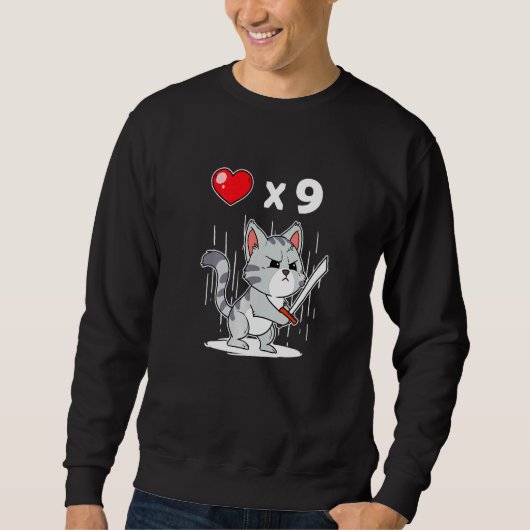 Sweatshirt Vidéoga du Jeu Vidéo de chat de jeu Cute (Devant)