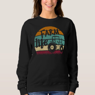 Sweatshirt Vie Agricole Avec Tracteur