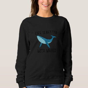 Sweatshirt Vie avec baleines Nature Océan Débardeur sauvage