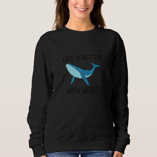 Sweatshirt Vie avec baleines Nature Océan Débardeur sauvage (Devant)