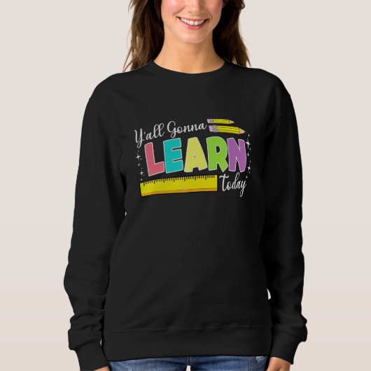 Sweatshirt Vie Batterie D'Un Enseignant Vie (Devant)