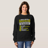 Sweatshirt Vie D'Un Architecte Étudiant En Architecture (Devant entier)